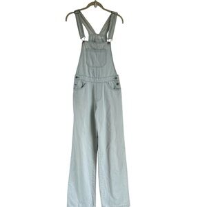 Avec Les Filles Light Wash Denim Overalls 100% Cotton Size 26